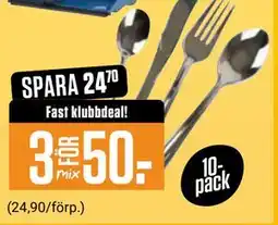 ÖoB Bestick, Medlemspris erbjuda