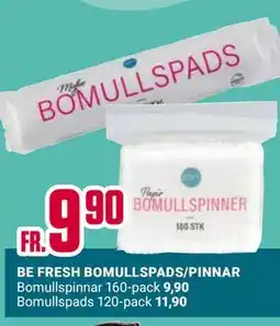 ÖoB BE FRESH BOMULLSPADS/PINNAR erbjuda