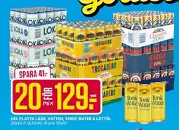 ÖoB HEL PLATTA LÄSK, VATTEN, TONIC WATER & LÄTTÖL erbjuda