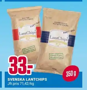 ÖoB SVENSKA LANTCHIPS erbjuda