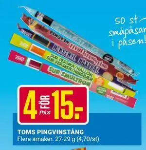 ÖoB TOMS PINGVINSTÅNG erbjuda