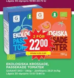 Willys EKOLOGISKA KROSSADE, PASSERADE TOMATER erbjuda