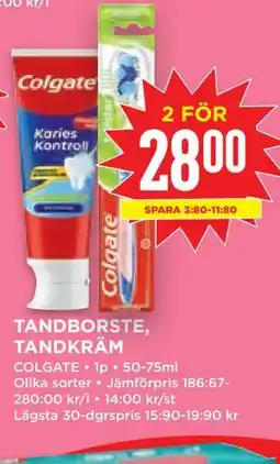 Willys TANDBORSTE, TANDKRÄM erbjuda