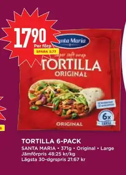 Willys Hemma TORTILLA 6-PACK erbjuda