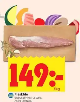 ICA Kvantum Fläskfilé erbjuda