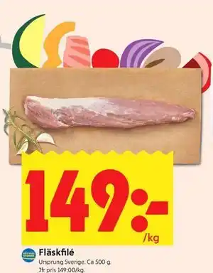 ICA Kvantum Fläskfilé erbjuda
