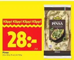 ICA Kvantum Pinsa erbjuda