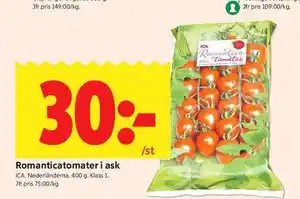 ICA Kvantum Romanticatomater i ask erbjuda