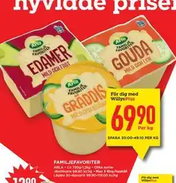 Willys Hemma FAMILJEFAVORITER, Medlemspris erbjuda