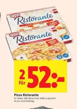 ICA Kvantum Pizza Ristorante erbjuda