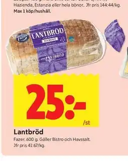 ICA Kvantum Lantbröd erbjuda