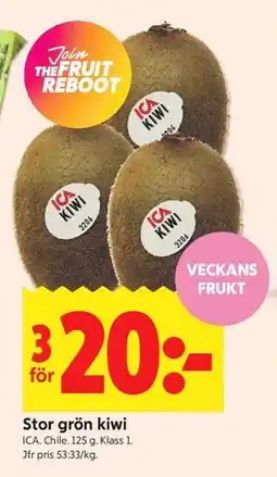 ICA Kvantum Stor grön kiwi erbjuda