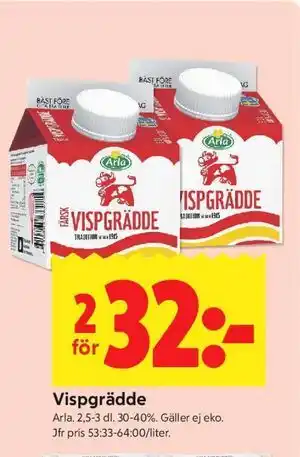 ICA Kvantum Vispgrädde erbjuda