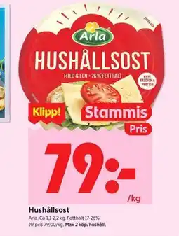 ICA Kvantum Hushållsost, Medlemspris erbjuda