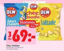 ICA Kvantum Chips, Ostbågar, Medlemspris erbjuda