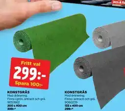 Jem&Fix KONSTGRÄS erbjuda