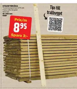 Jem&Fix STAKETBRÄDA erbjuda