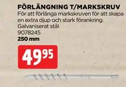 Jem&Fix FÖRLÄNGNING T/MARKSKRUV erbjuda