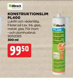 Jem&Fix KONSTRUKTIONSLIM PL400 erbjuda