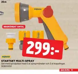 Jem&Fix STARTSET MULTI-SPRAY erbjuda