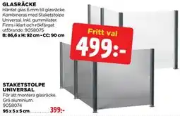 Jem&Fix GLASRÄCKE erbjuda