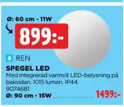 Jem&Fix SPEGEL LED erbjuda