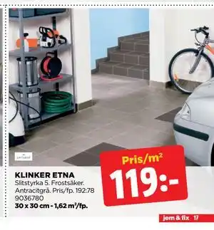 Jem&Fix KLINKER ETNA erbjuda