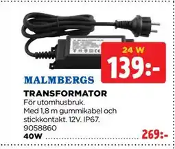Jem&Fix MALMBERGS TRANSFORMATOR erbjuda