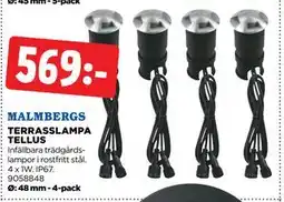 Jem&Fix MALMBERGS TERRASSLAMPA TELLUS erbjuda