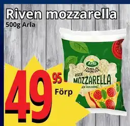 Supergrossen Riven mozzarella erbjuda