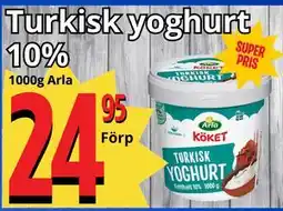 Supergrossen Turkisk yoghurt erbjuda