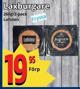 Supergrossen Laxburgare erbjuda