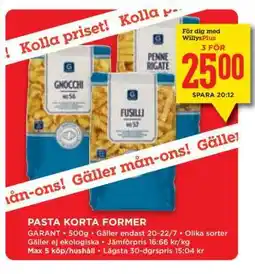 Willys Hemma Pasta Korta Former erbjuda