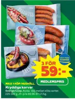 Stora Coop Kryddiga Korvar erbjuda