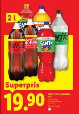 Lidl SPRITE/COCA-COLA/FANTA erbjuda