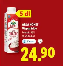 Lidl Arla Köket vispgrädde erbjuda
