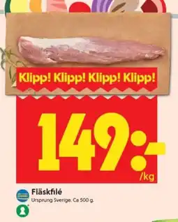 ICA Supermarket Fläskfilé erbjuda