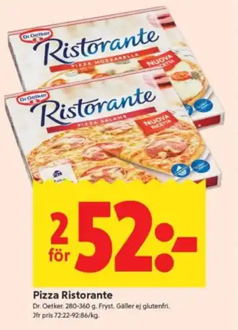 ICA Supermarket Pizza Ristorante erbjuda