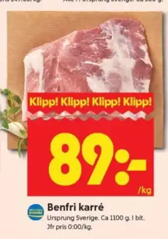 ICA Supermarket Benfri karré erbjuda
