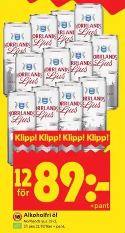 ICA Supermarket Alkoholfri öl erbjuda