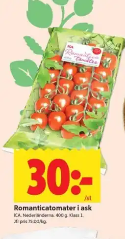 ICA Supermarket Romanticatomater i ask erbjuda