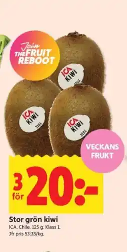 ICA Supermarket Stor grön kiwi erbjuda