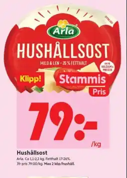 ICA Supermarket Hushållsost erbjuda
