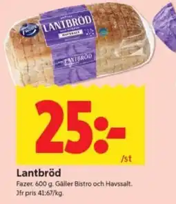 ICA Supermarket Lantbröd erbjuda