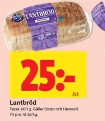 ICA Supermarket Lantbröd erbjuda
