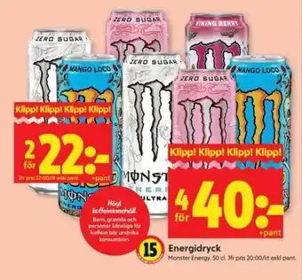 ICA Supermarket Energidryck erbjuda