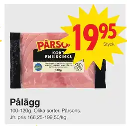 Matöppet Pålägg erbjuda