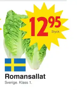 Matöppet Romansallat erbjuda