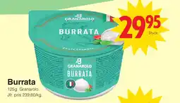 Matöppet Burrata erbjuda