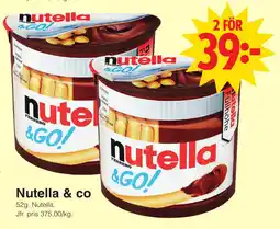 Matöppet Nutella & co erbjuda